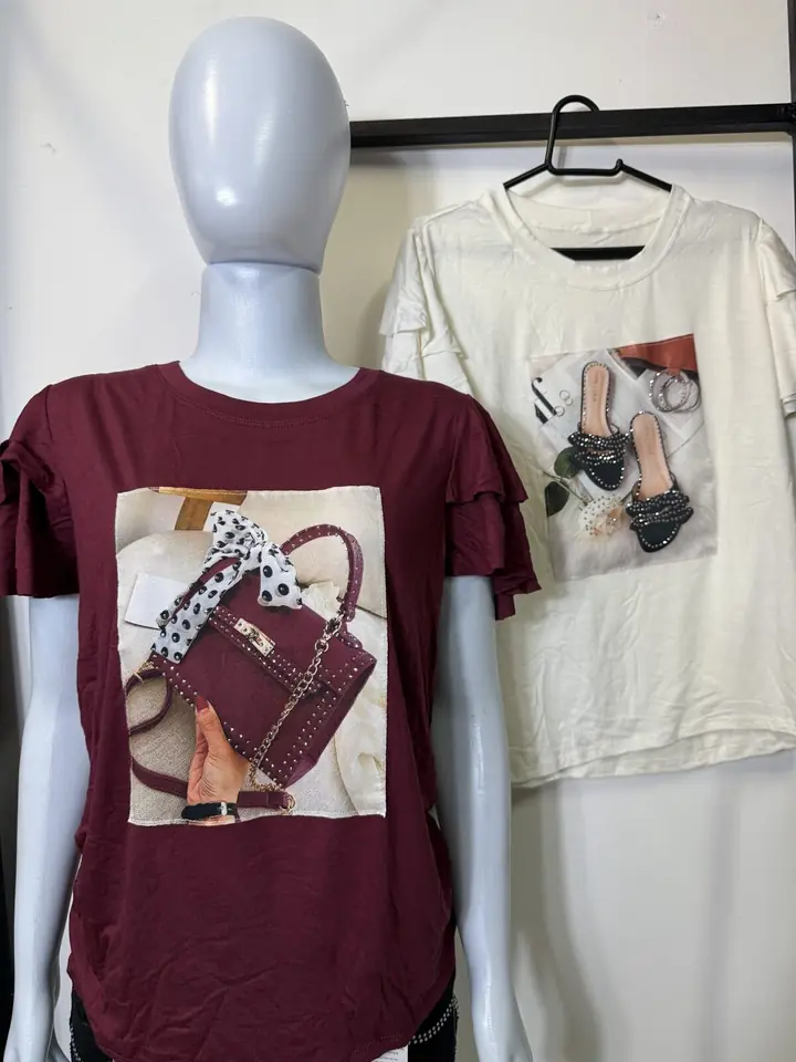 Blusa estampa con brillo