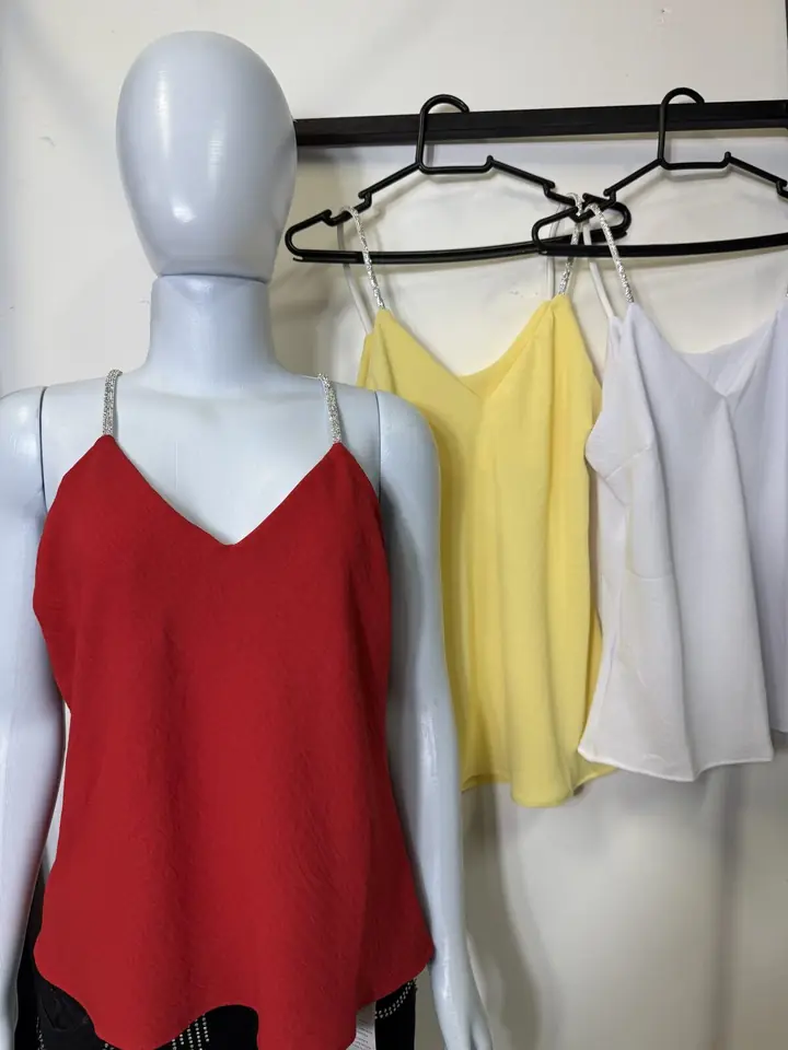 Blusa colgante de brillo