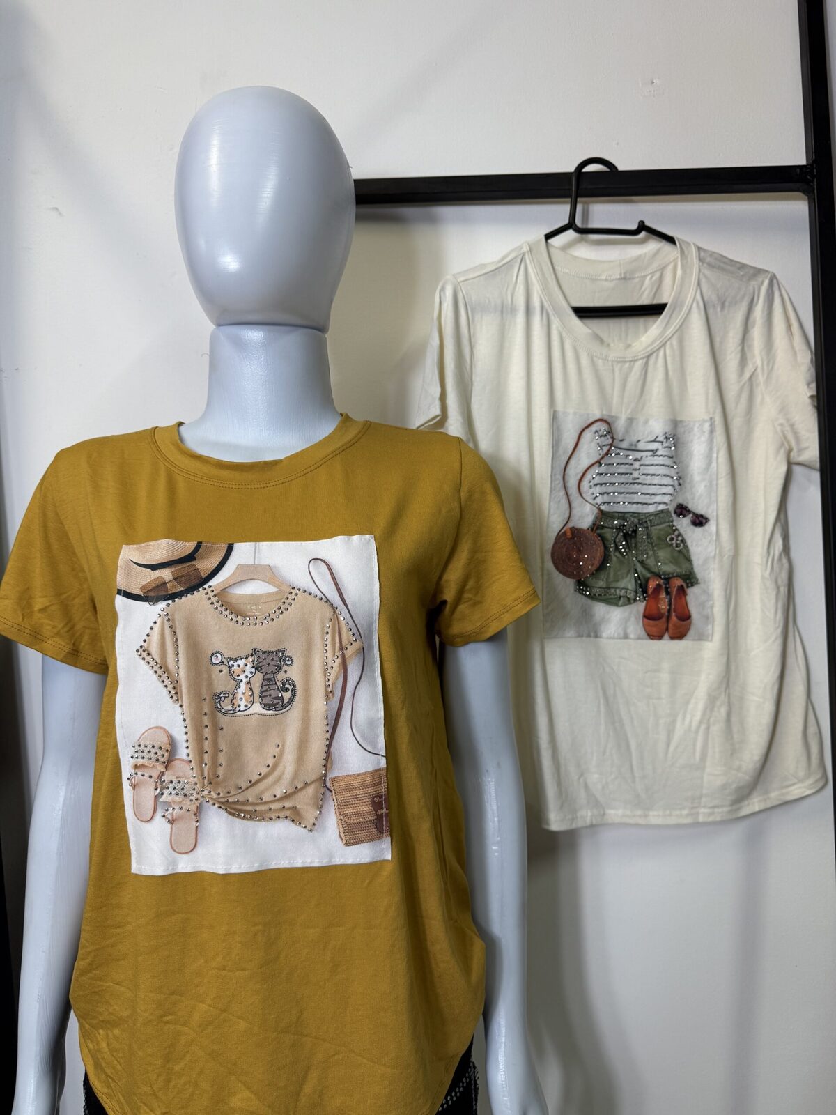 Blusa manga de brillo