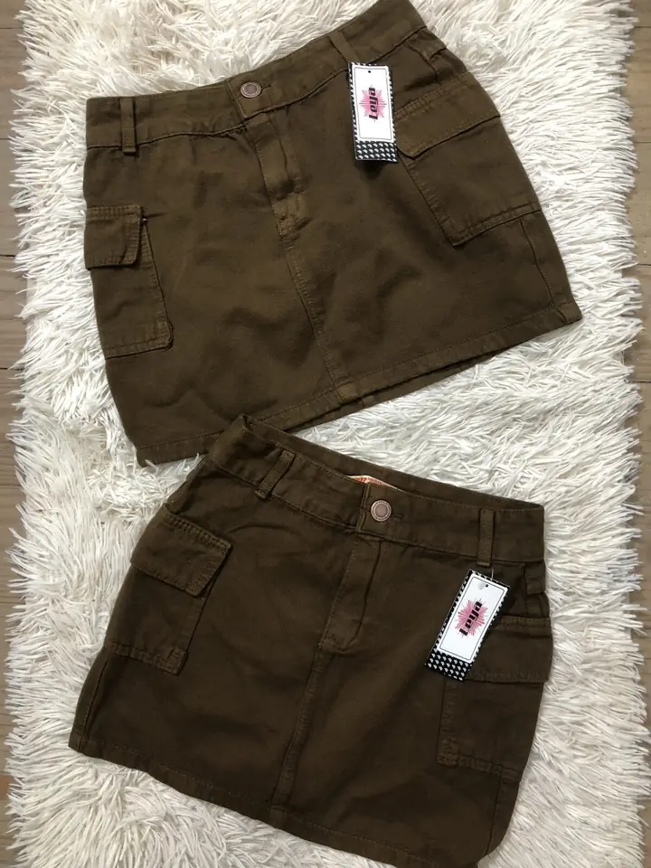 Pollera Jeans Cargo