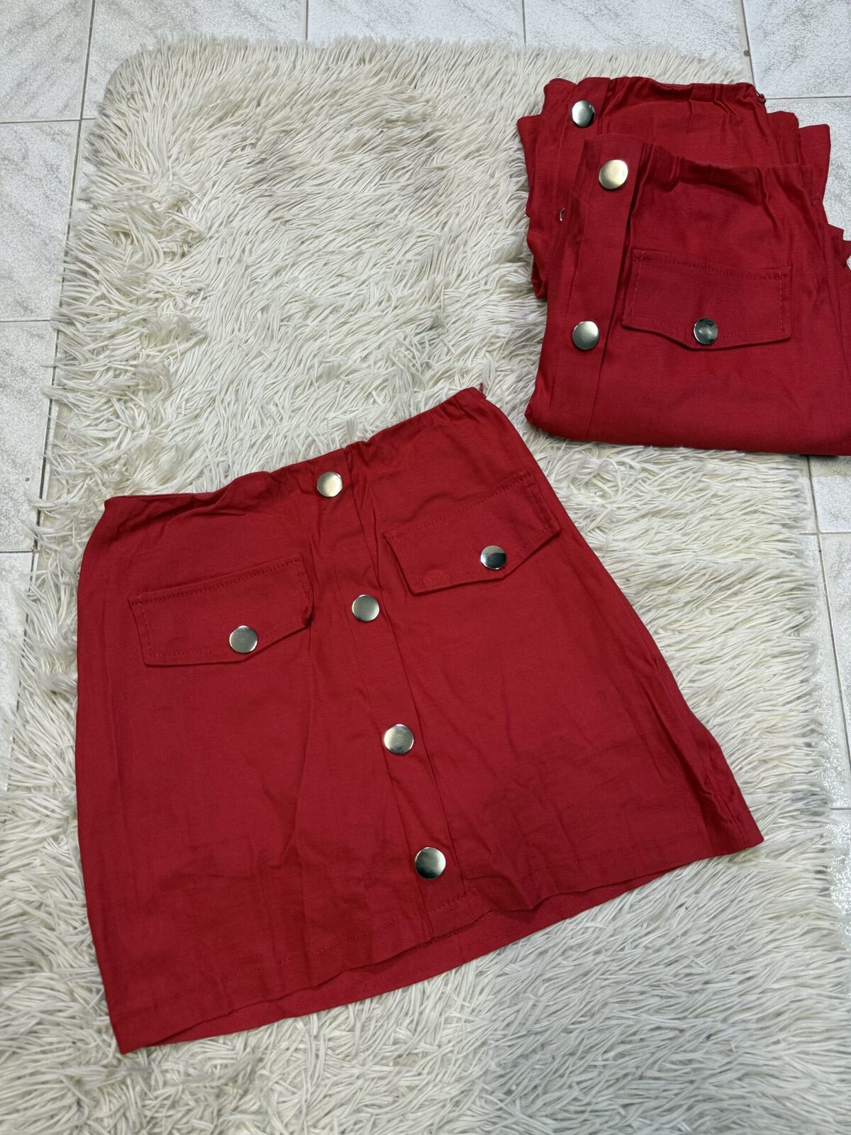 Short pollera Botones