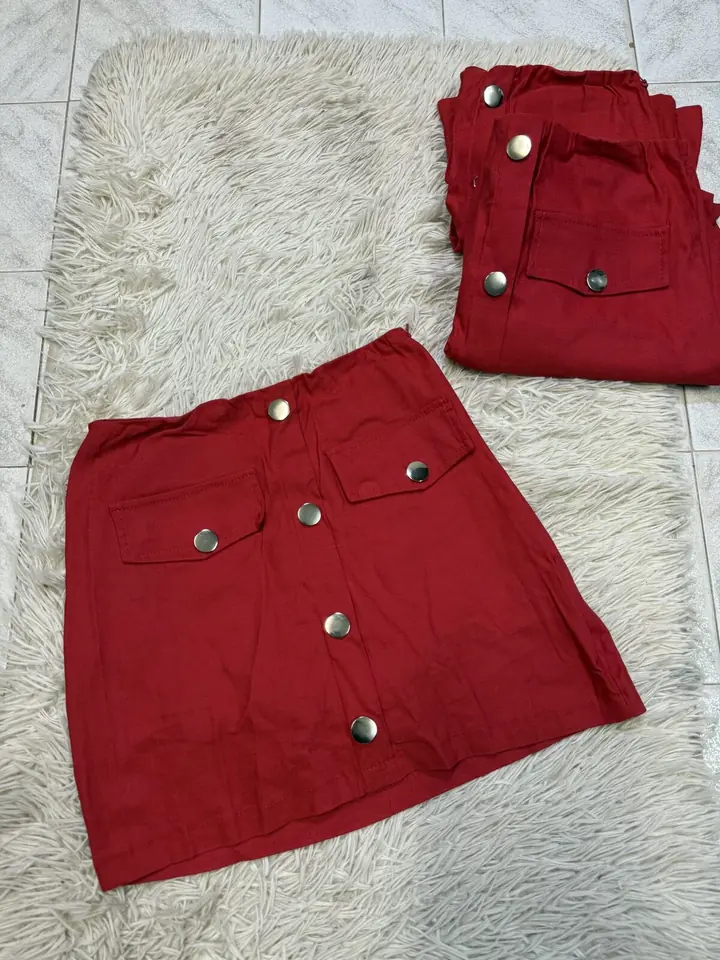Short pollera Botones