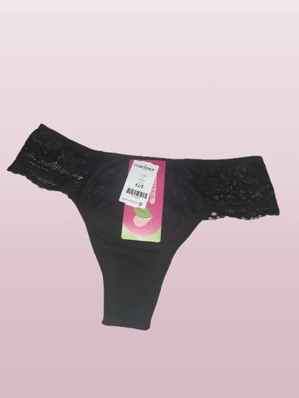 Tanga Fio Duplo Lara talle G negro