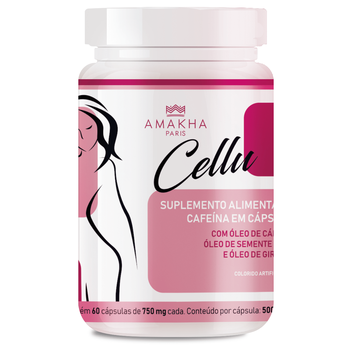 Suplemento Cellu Anticelulitico 60 cps de 500mg amakha paris