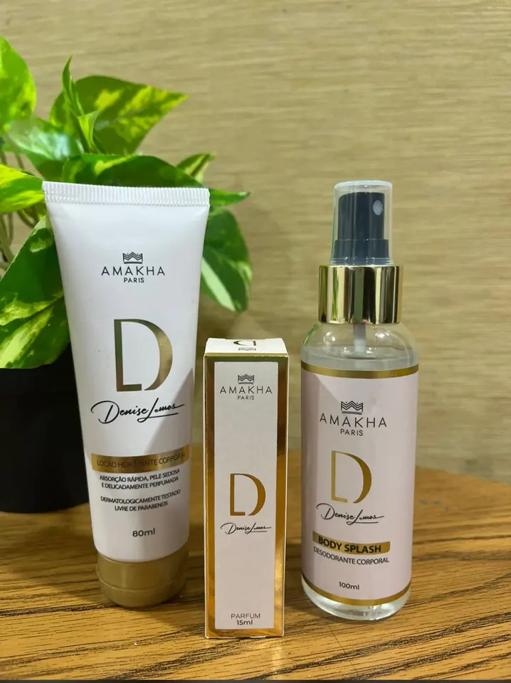 KIT PERFUME, CREMA Y BODY SPLASH "D" AMAKHA PARIS