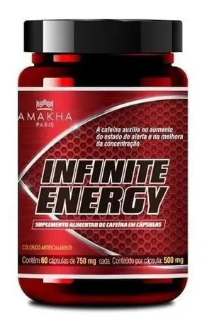 Infinite Energy Amakha Paris Suplemento Alimentar 60 Cápsulas De 500mg