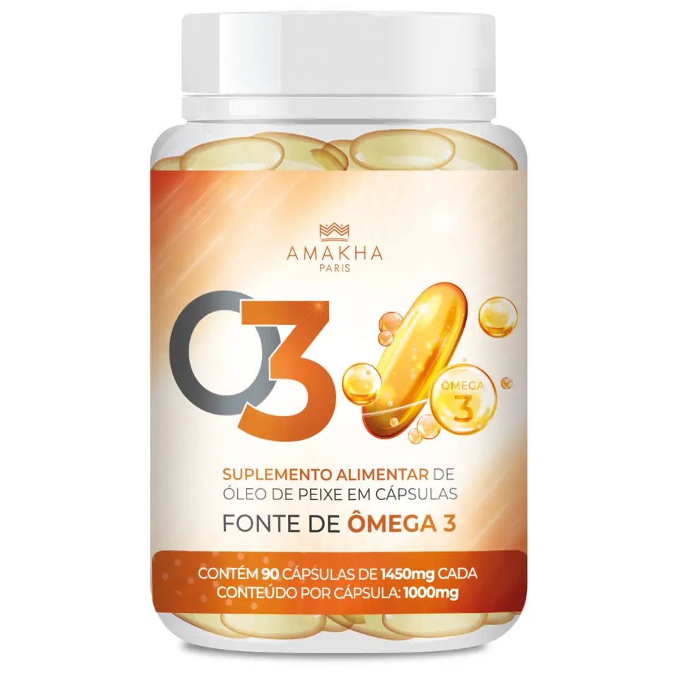 Suplemento Omega 3 O3 – 90 cápsulas de 1000mg Amakha Paris