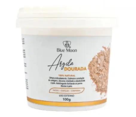 ARCILLA DORADA 100% NATURAL BLUE MOON PARA ROSTRO, CABELLO Y CUERPO