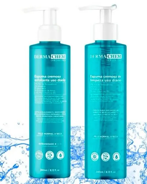KIT Espuma cremosa de limpieza y  Espuma cremosa exfoliante uso diario