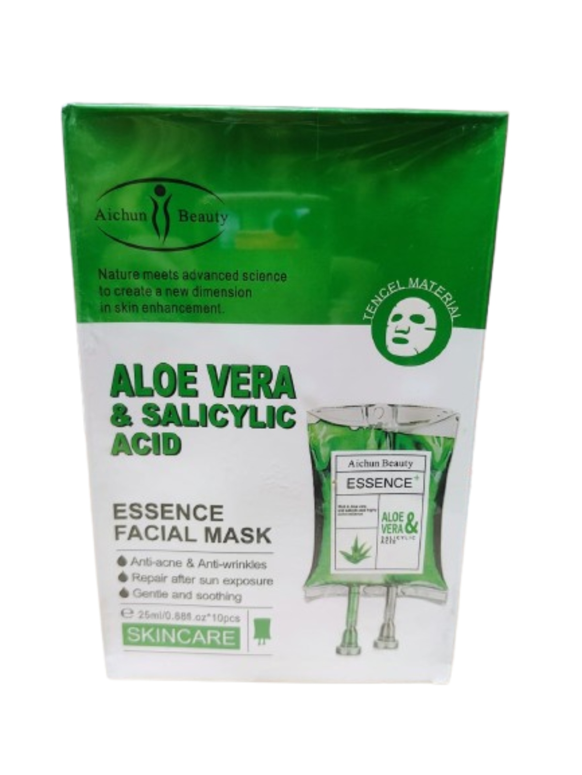 Mascarilla Facial De Acido Salicilico Y Aloe Vera Antiacne Todo Tipo De Piel