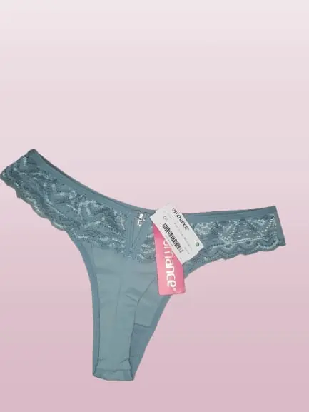Tanga de doble hilo Marquezine talle G gris piedra