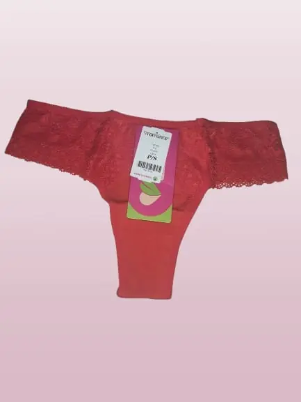 Tanga Fio Duplo Lara talle S color rojo
