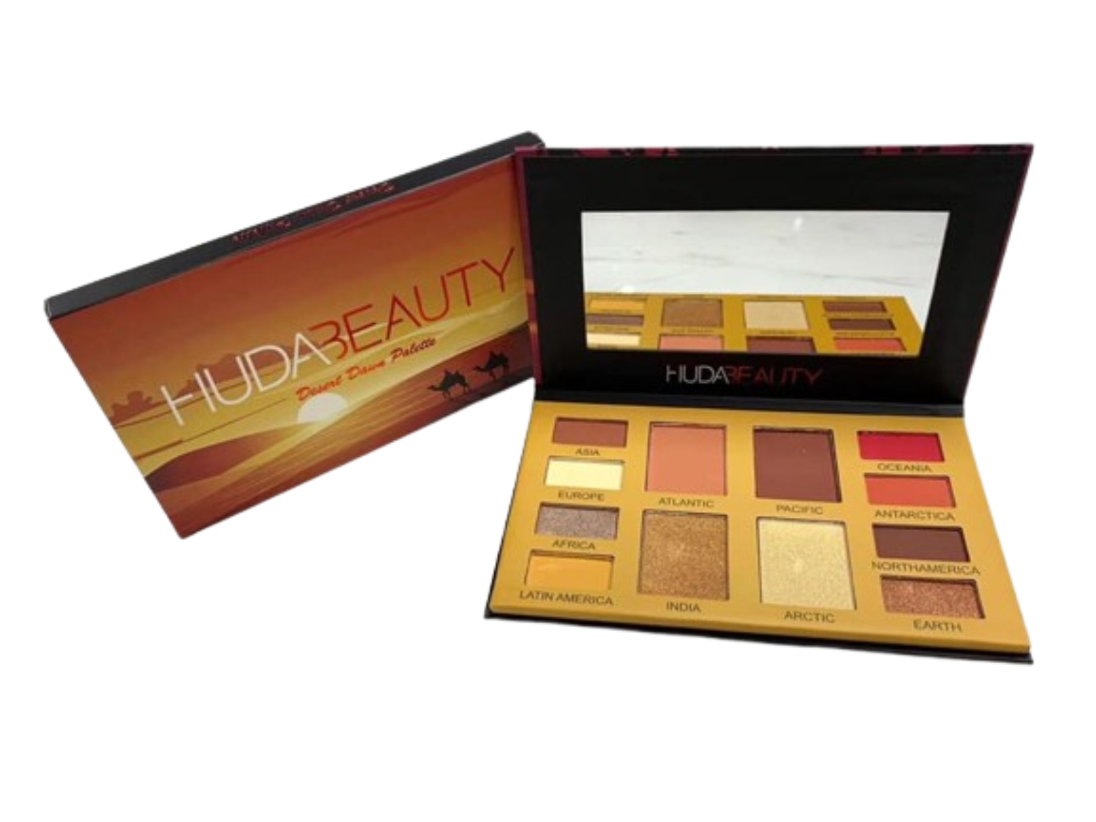 PALETA DESERT DAWN ILUMINADOR RUBOR Y SOMBRAS CON ESPEJO