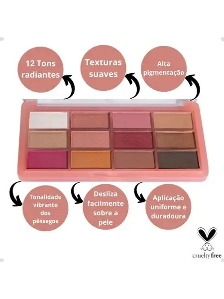 Paleta de sombras Ruby Rose