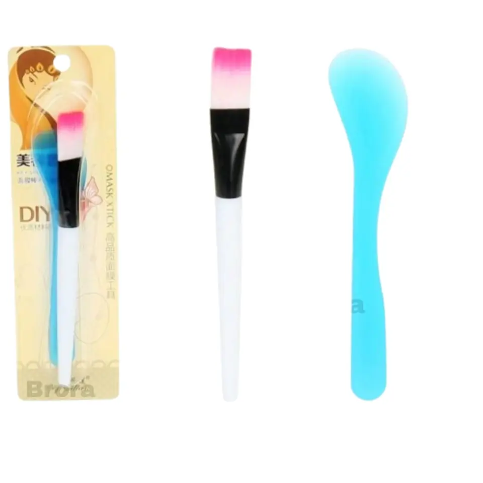 Kit Brocha Y Espatula Para Aplicar Mascarillas