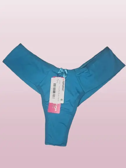 Tanga Fio Duplo Tatiele s/ costuras talle S turquesa