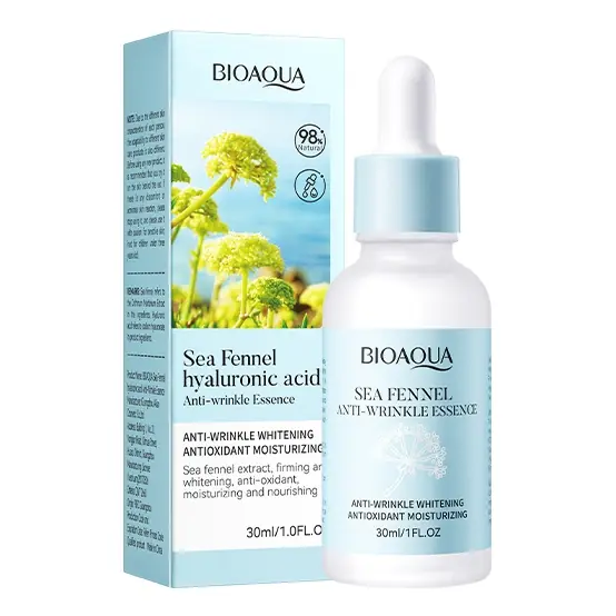 Esencia antiarrugas con ácido hialurónico de hinojo marino, reafirmante, líneas de expresión, suero hidratante, 30 ml