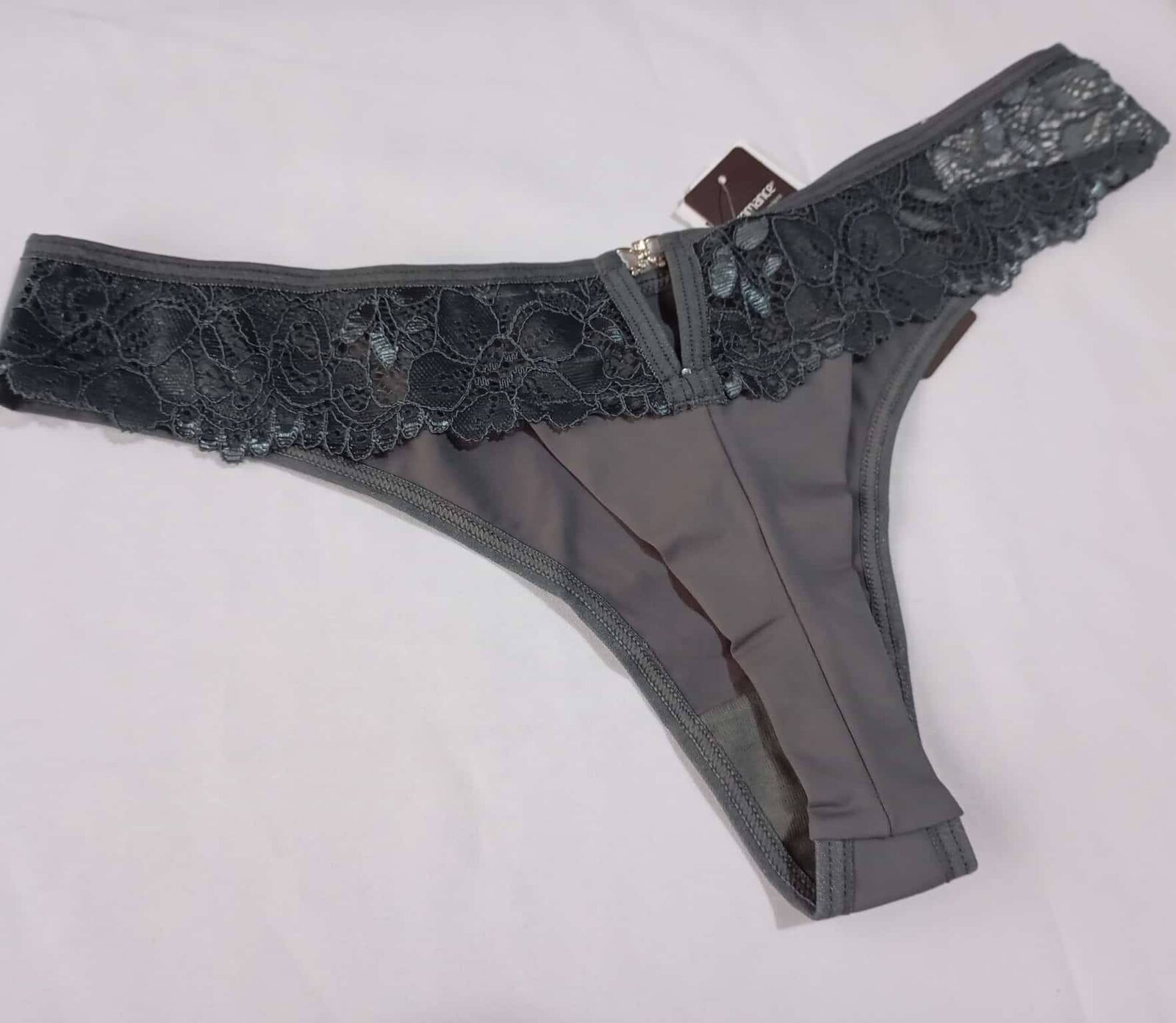 Tanga Fio Duplo Marquezine talle XL gris