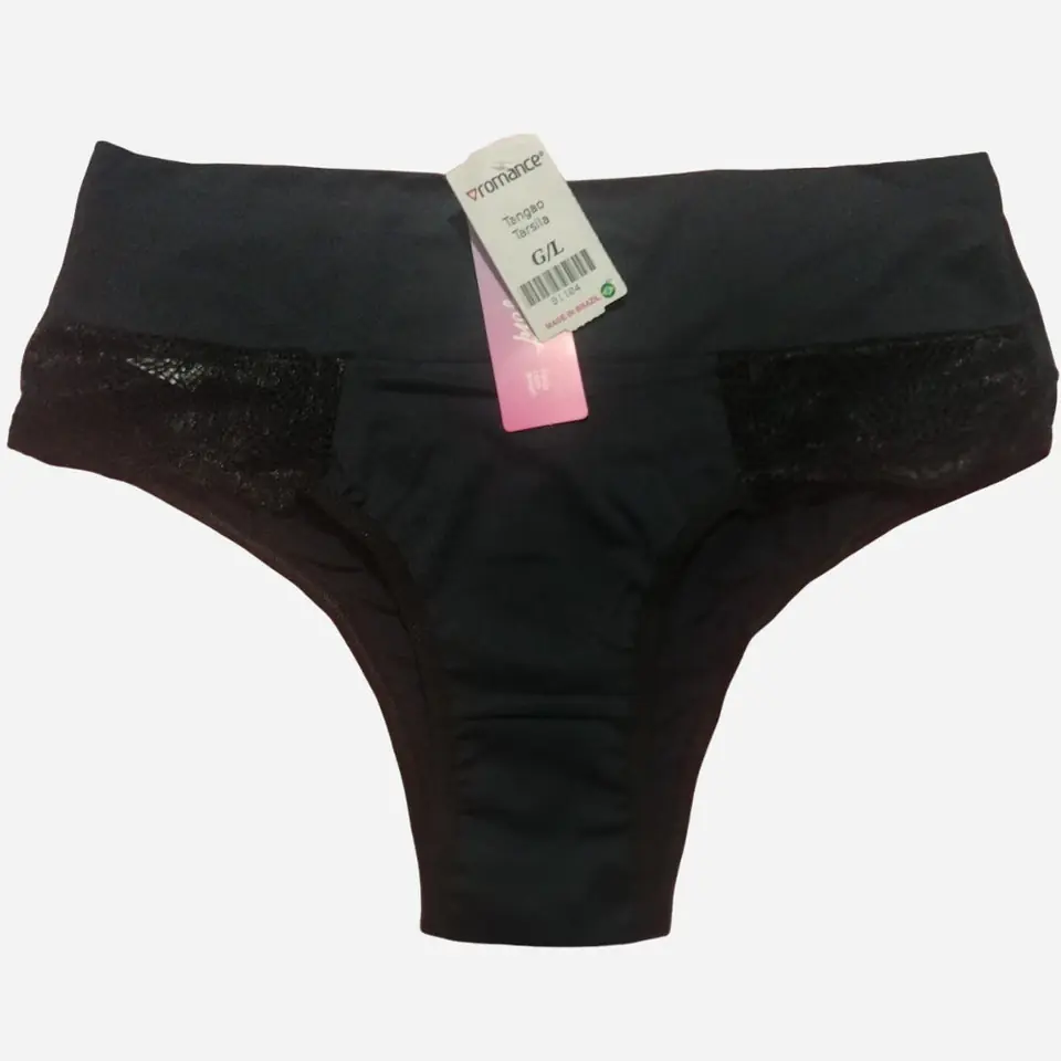 Bikini Tarsila con media faja talle G negro