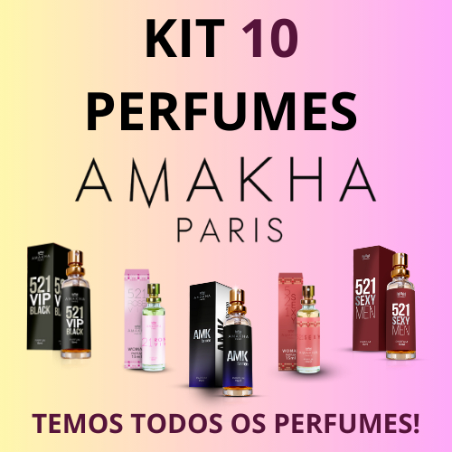 kit Mega 10 perfumes Amakha Paris 15ML