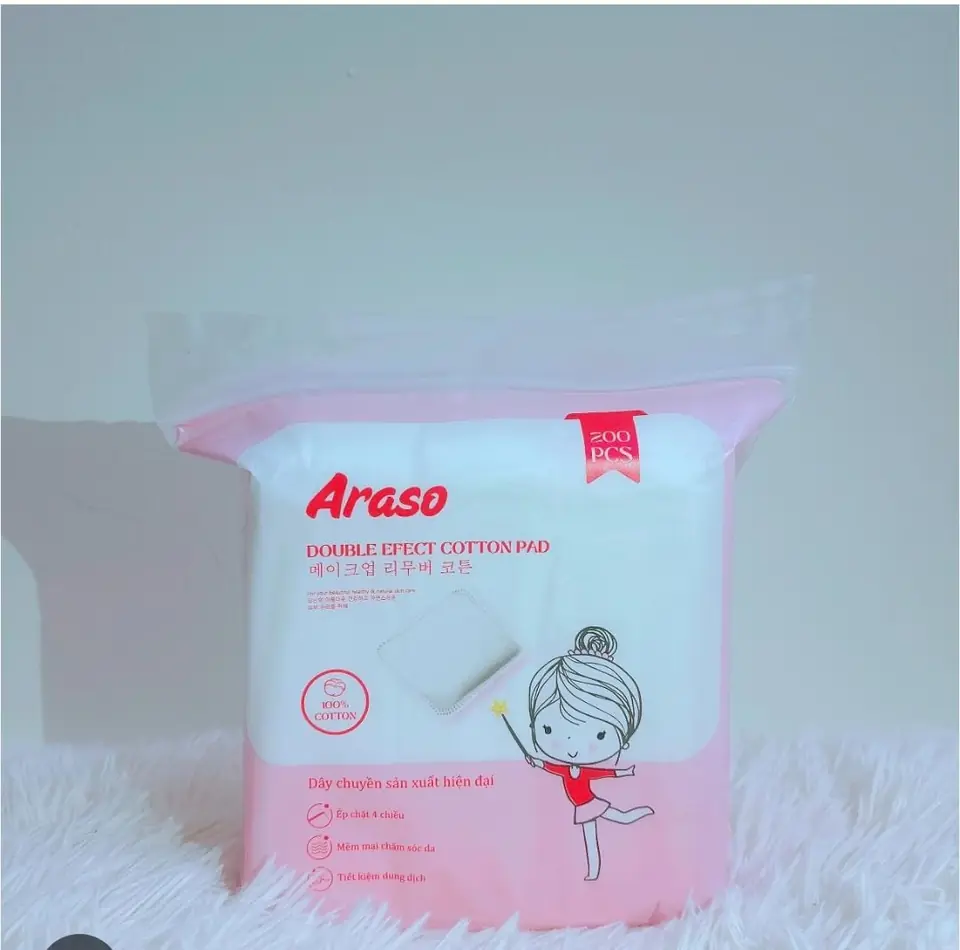 Pads De Algodon Rectangulares 200 Unidades Para Cosmetica