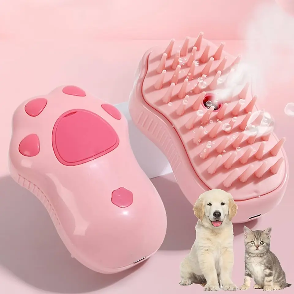 Cepillo Sacapelo A Vapor Huella Perros Y Gatos Baño en seco