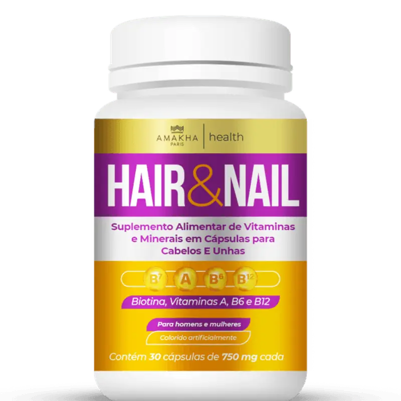 Complemento alimenticio para cabello y uñas 30 cápsulas