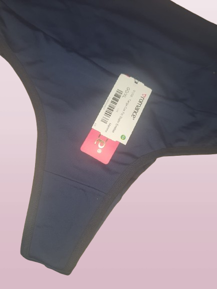 Tanga de doble hilo Enelise con faja talle XL azul marino