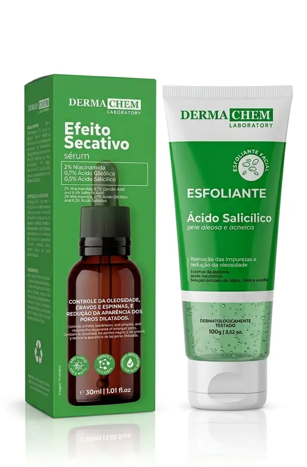 Kit Antiacne Dermachem Serum + Exfoliante Ácido Salicílico