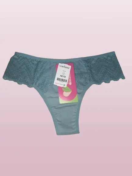 Tanga Fio Duplo Lara talle M Azul piedra