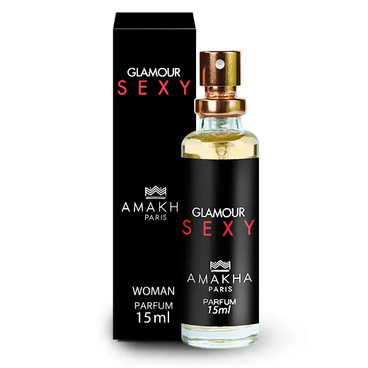 Perfume Glamour Sexy amakha paris Feminino 15 ml