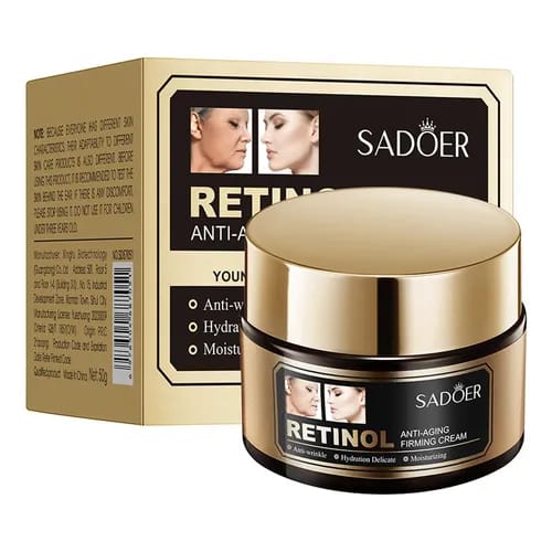 Crema facial reafirmante sadoer con extracto de retinol, 50g