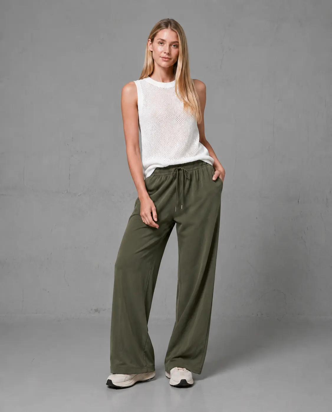 Pantalón deportivo en rayón sin felpa