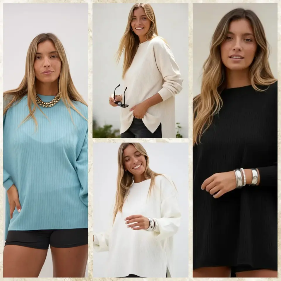 sweater oversize en punto