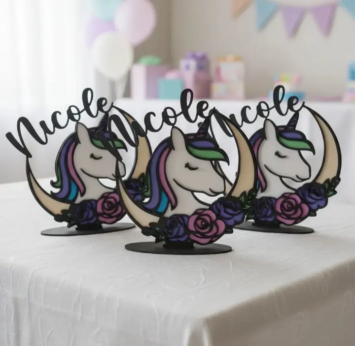 Centro de mesa Unicornio