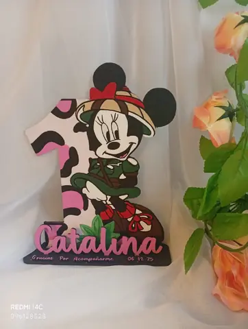 Centro de Mesa Minnie Safari