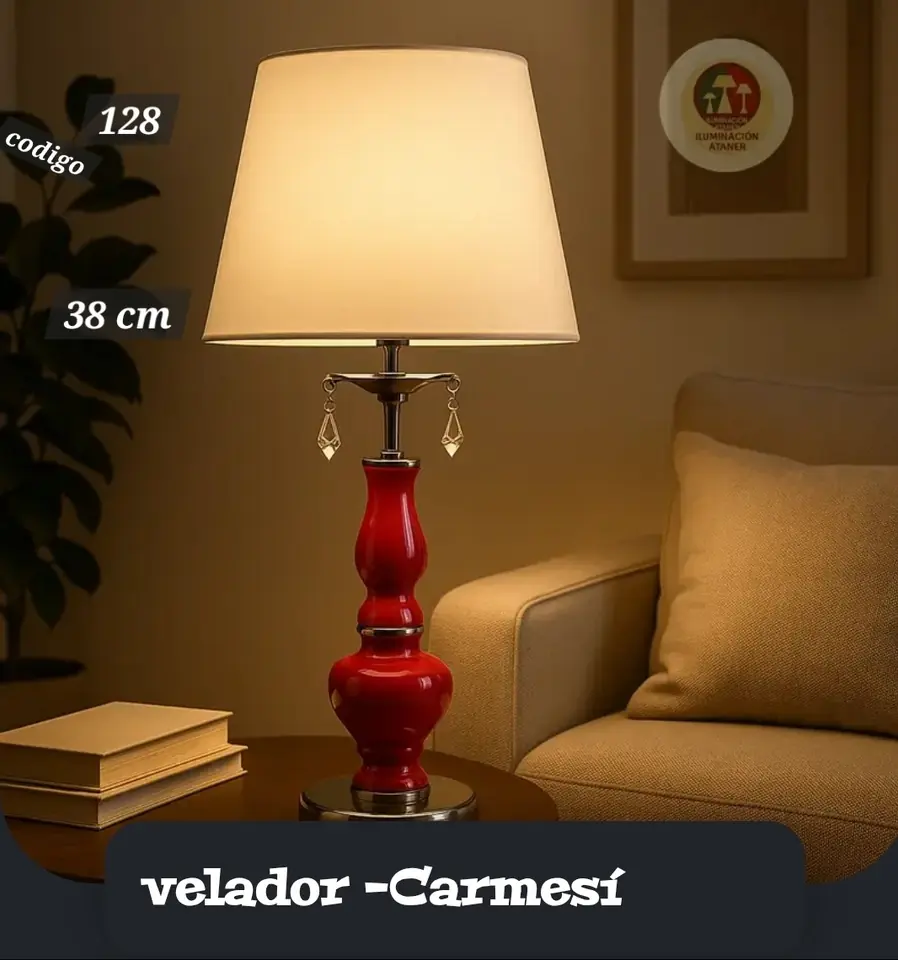 velador -Carmesí