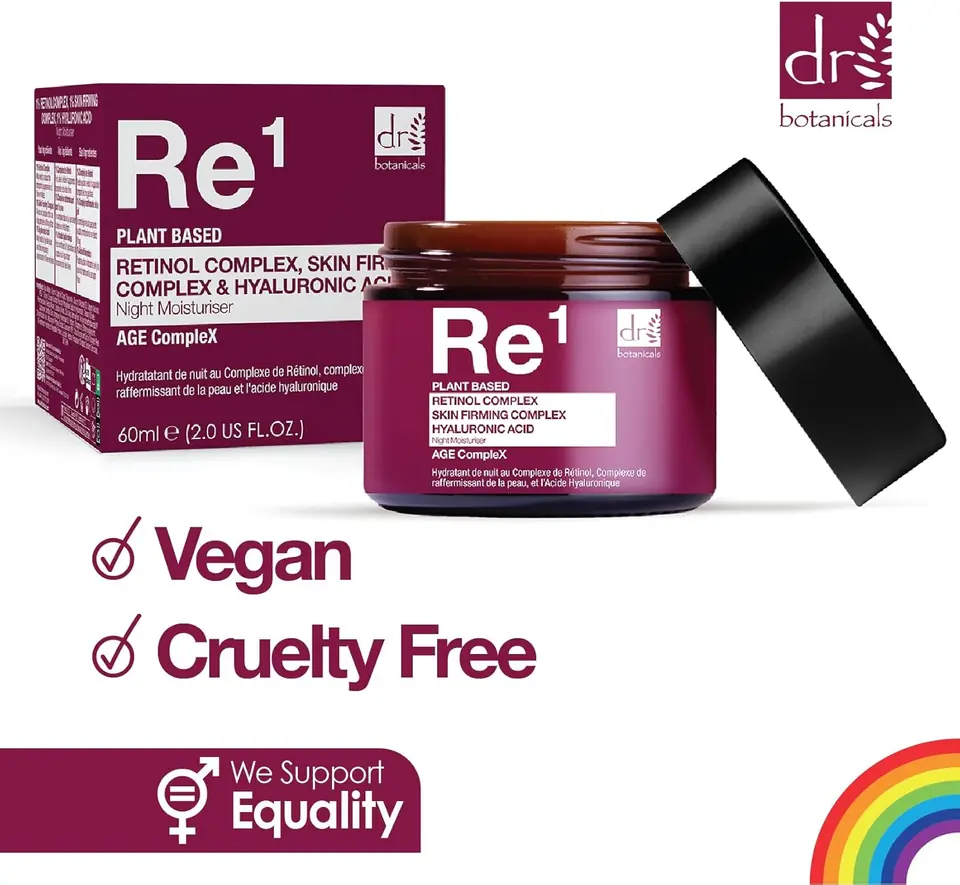 Crema Hidratante Nocturna con Retinol y Ácido Hialurónico - 60ml