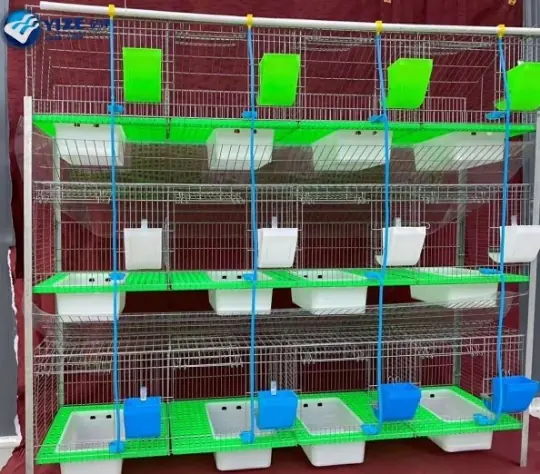 Módulo de conejos con capacidad de 12 ejemplares