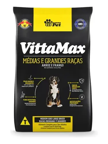 Vittamax adulto razas mediana y grande 25 Kg.