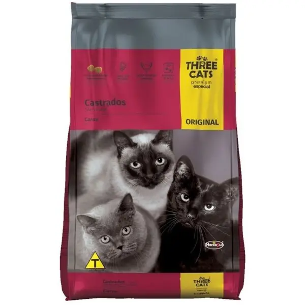 Three cats familia original castrados 10 kg