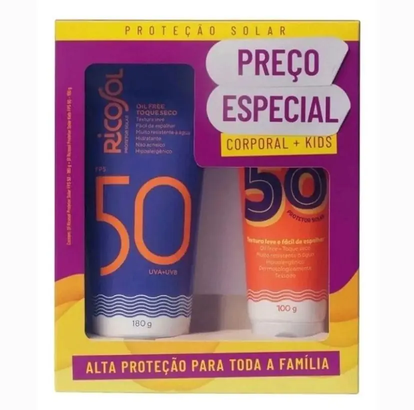 pack protector solar familiar y kids