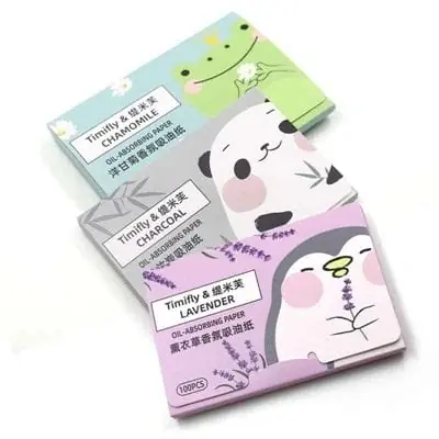 hojas absorbentes facial