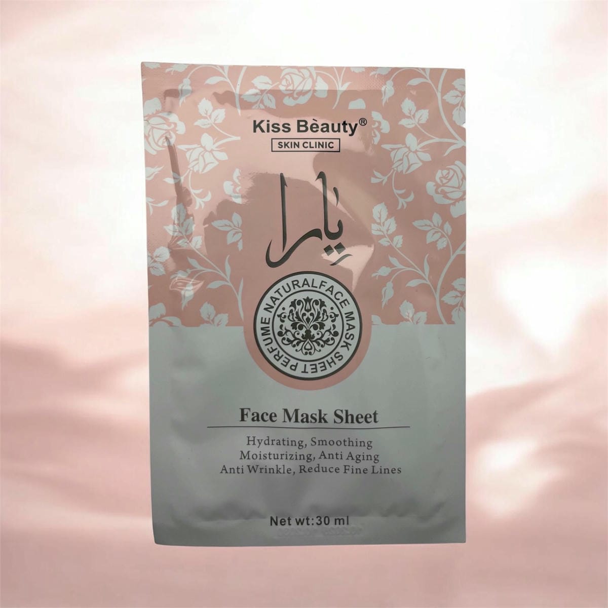 mascarilla árabe rosa