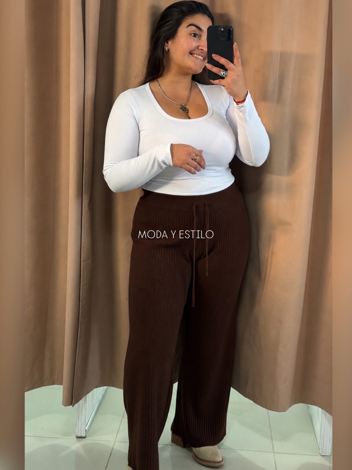 Pantalón Tejido Acanalado