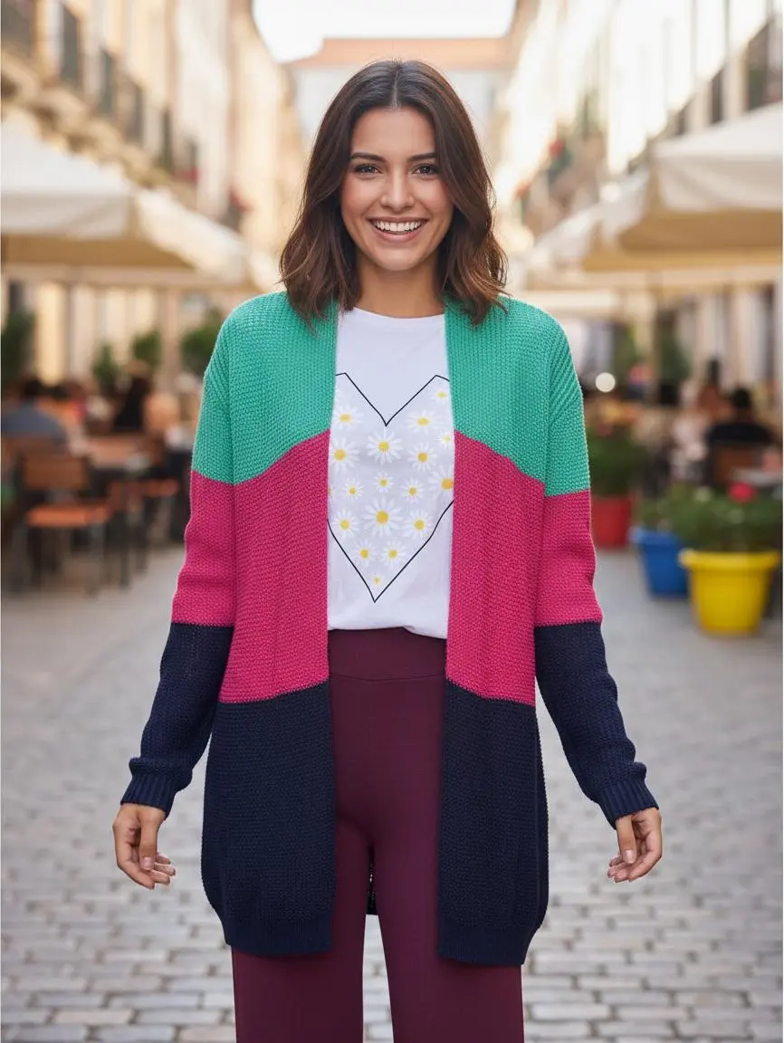 Saco Tricot Multicolor
