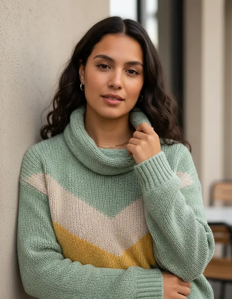 Polerón Chenille Combinado