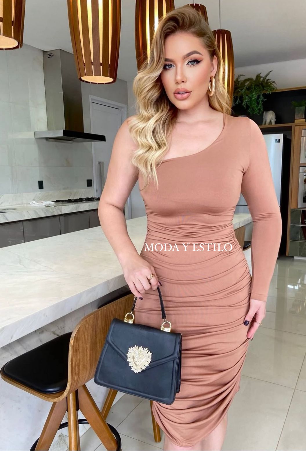 Vestido Una Manga