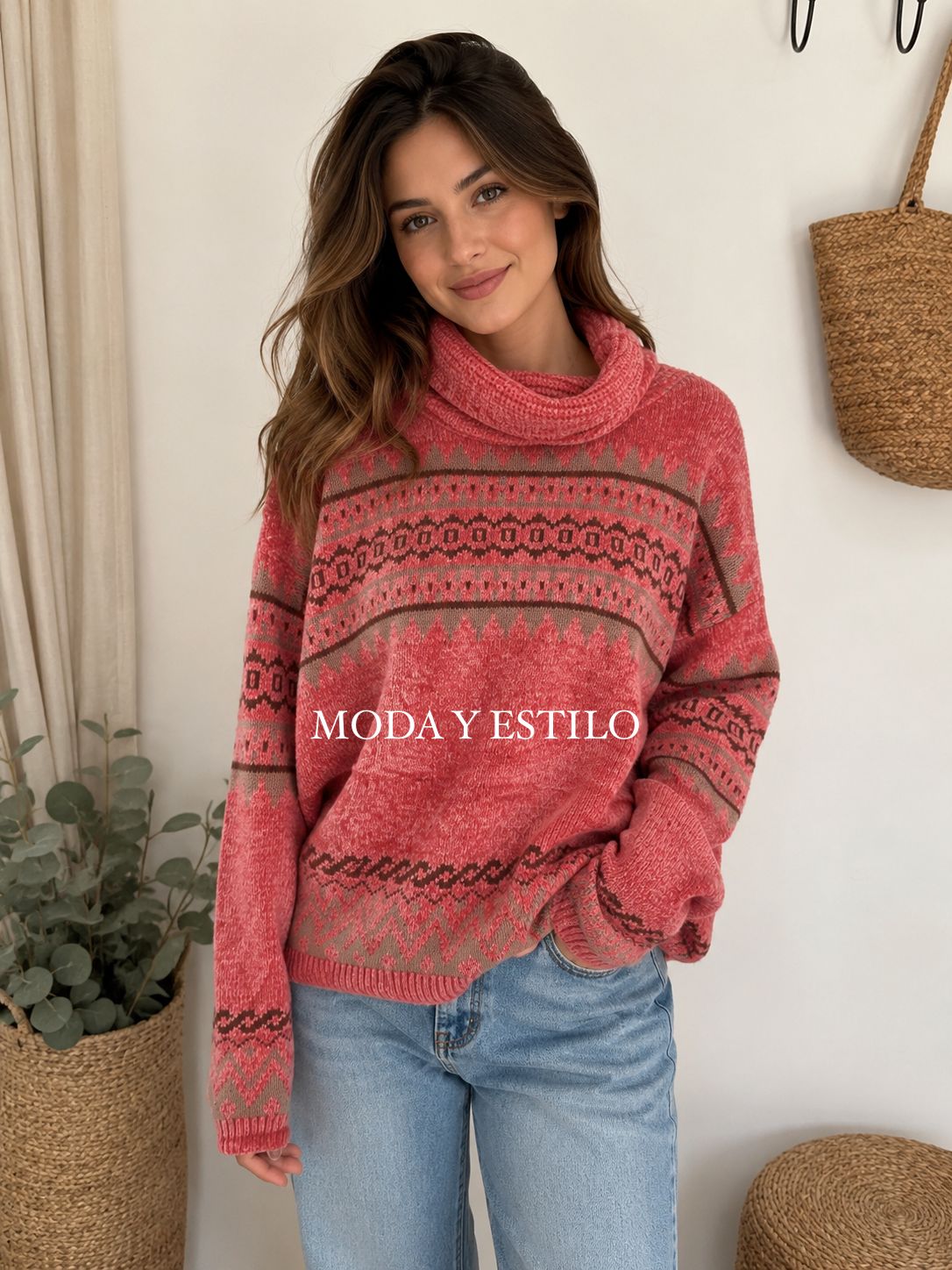 Poleron Chenille Con Diseño