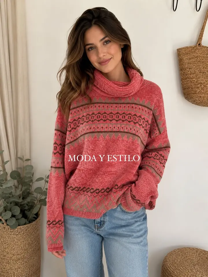 Poleron Chenille Con Diseño